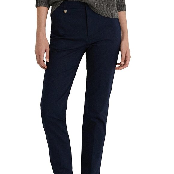 Lauren Ralph Lauren Stretch-Cotton-Blend Pant - Picture 1 of 6